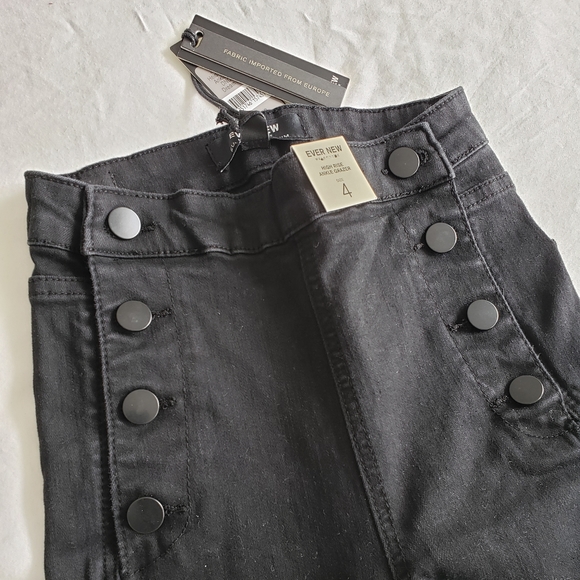 EverNew Black high rise denim - Picture 3 of 4